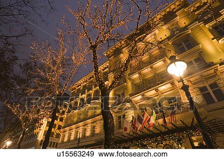 Stock Photo -  christmas winter wien ringstraße ana grand hotel. Fotosearch