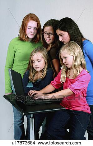 computer people child internet person face kid View Large Photo Image Picture - computer people child internet person face kid. Fotosearch