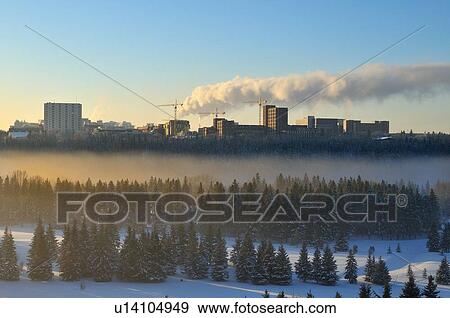 construction winter early morning landscape view View Large Photo Image Stock Photo - construction winter early morning landscape view. Fotosearch