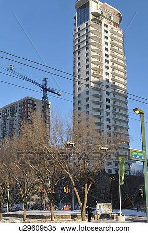 construction winter vertical image downtown View Large Photo Image Stock Photography - construction winter vertical image downtown . Fotosearch