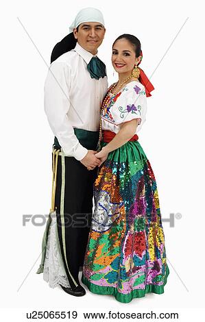 couple portrait young in typical mexican costume View Large Photo Image Stock Photo - couple portrait young in typical mexican costume. Fotosearch