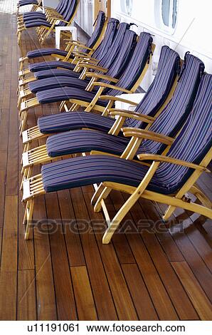 deck chair chairs lounge chaise ship cruiseship View Large Photo Image Stock Image - deck chair chairs lounge chaise ship cruiseship. Fotosearch