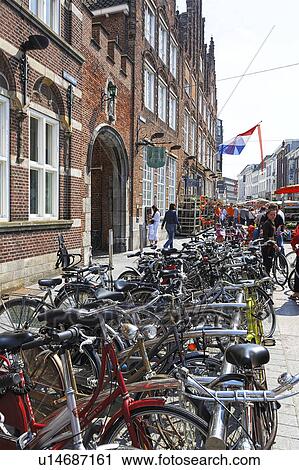 den bosch north brabant holland parked bicycles View Large Photo Image Stock Image - den bosch north brabant holland parked bicycles. Fotosearch