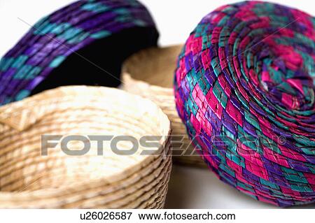 design people art closeup wicker baskets lids View Large Photo Image Stock Photo - design people art closeup wicker baskets lids. Fotosearch