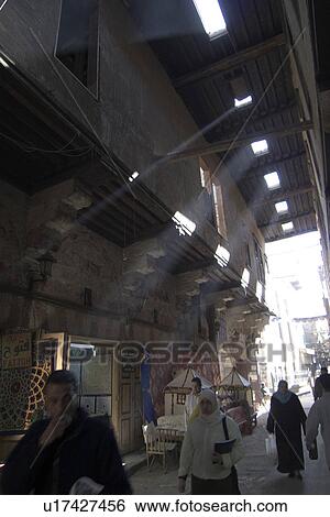 Stock Photograph -  egypt khan alkhalili islamic old cairo tent area. Fotosearch