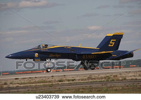 Stock Photo -  f18 blue angels airshow military army navy. Fotosearch