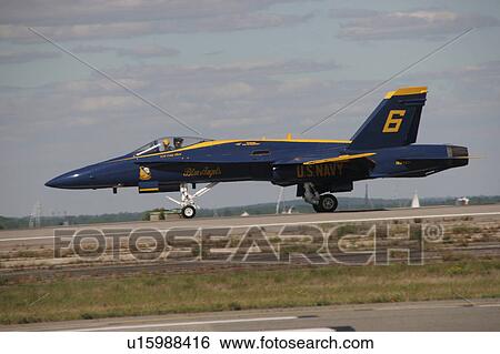 Stock Photograph -  f18 blue angels airshow military army navy. Fotosearch