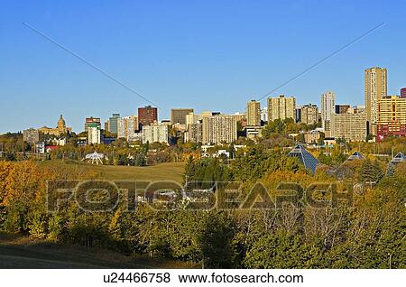 fall landscape image downtown core in edmonton View Large Photo Image Stock Photo - fall landscape image downtown core in edmonton. Fotosearch