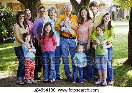 family baby portrait standing together in garden View Large Photo Image Stock Image - family baby portrait standing together in garden. Fotosearch