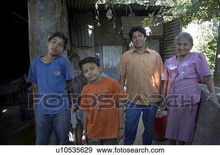 Stock Photo -  family el salvador 3 aids orphans live valentina . Fotosearch