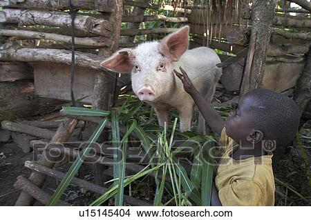 Picture -  family home uganda in farmer farmers group family . Fotosearch