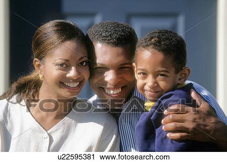Stock Image -  family people couple child face portrait 20s . Fotosearch