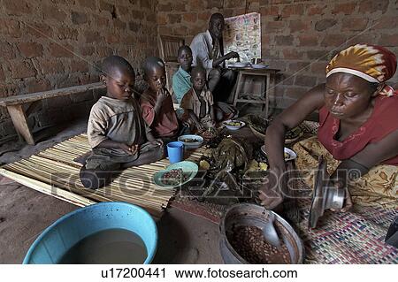Stock Image -  family woman home uganda in najjemba teopista . Fotosearch