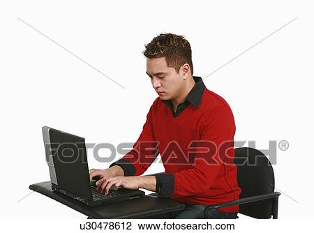 fashion people man person laptop handsome adult View Large Photo Image Stock Image - fashion people man person laptop handsome adult. Fotosearch