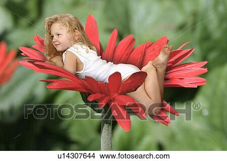 flower girl child person 4-5 years 5-6 years blond View Large Photo Image Picture - flower girl child person 4-5 years 5-6 years blond . Fotosearch