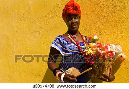 flowers old havana habana cuba lady character View Large Photo Image Stock Photo - flowers old havana habana cuba lady character . Fotosearch