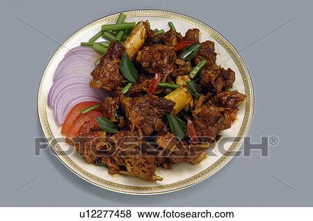 Stock Photo -  food beef fry kerala style cuisine non veg south. Fotosearch