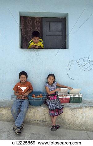Stock Photo -  food child fruit children guatemala san pedro . Fotosearch