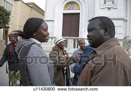 Stock Image -  food heart egypt image shows sudanese refugees . Fotosearch