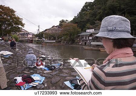 food japan hozugawa river arashiyama kyoto asia View Large Photo Image Stock Image - food japan hozugawa river arashiyama kyoto asia . Fotosearch