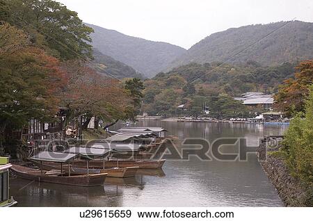 Stock Photo -  food japan hozugawa river arashiyama kyoto boats . Fotosearch