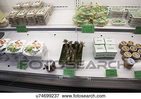 Stock Photo -  food japan izu peninsular shop selling fresh food. Fotosearch