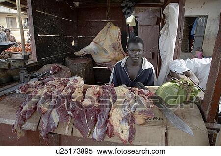 food uganda butchers nakifuma village mukono use View Large Photo Image Stock Photography - food uganda butchers nakifuma village mukono use . Fotosearch