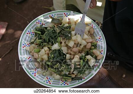 food uganda typical meal potatoes cabbage beans View Large Photo Image Picture - food uganda typical meal potatoes cabbage beans . Fotosearch