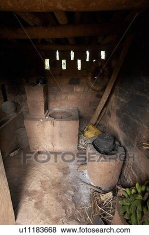Stock Photo -  food uganda wood burning cooking stove kayunga . Fotosearch
