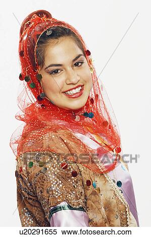 Stock Photography -  girl beauty portrait teenage smiling in clothing. Fotosearch