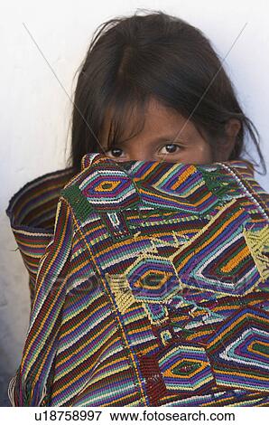 Stock Photo -  girl child children guatemala mayan indian el . Fotosearch