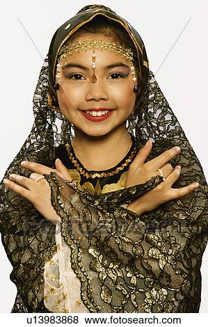 Stock Photo -  girl child dance beauty portrait dancing 12-13. Fotosearch