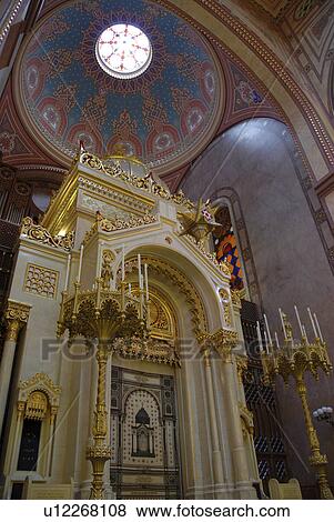 Stock Photo -  great synagogue budapest hungary abbey. Fotosearch