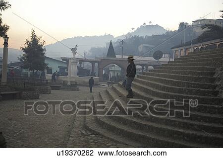 Stock Image -  guatemala church steps chajul el quiche central. Fotosearch