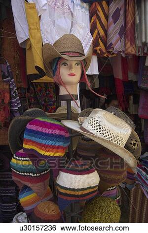 Stock Photograph -  guatemala hats sale in santiago de atitlan latin. Fotosearch