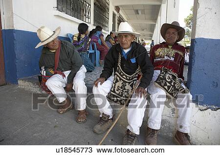 Stock Image -  guatemala mayan men san andres el quiche central. Fotosearch