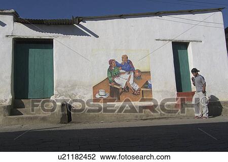 Stock Image -  guatemala murals depicting mayan way life san la. Fotosearch