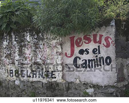 Stock Image -  guatemala san pedro la laguna lake atitlan sign. Fotosearch