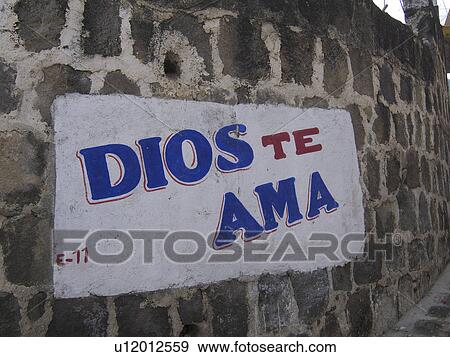 Stock Photo -  guatemala san pedro la laguna lake atitlan sign. Fotosearch