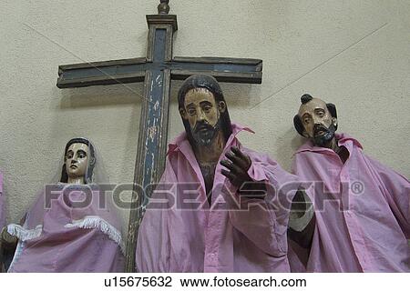 Stock Image -  guatemala statues saints in catholic cathedral. Fotosearch