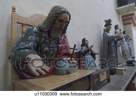 Stock Photo -  guatemala statues saints in catholic cathedral. Fotosearch