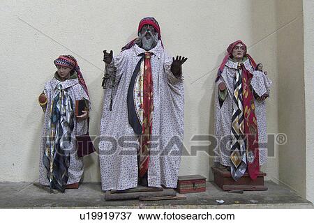 Stock Photo -  guatemala statues saints in catholic cathedral. Fotosearch