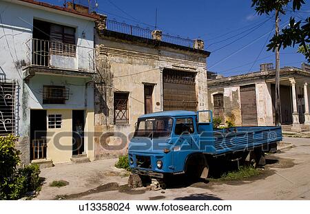havana capitol city cuba old truck outside View Large Photo Image Picture - havana capitol city cuba old truck outside. Fotosearch