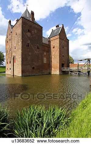 Stock Image -  holland noort brabant north toll castle slot. Fotosearch