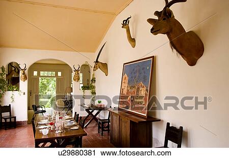 Stock Image -  home interior historical writer ernest hemingway. Fotosearch