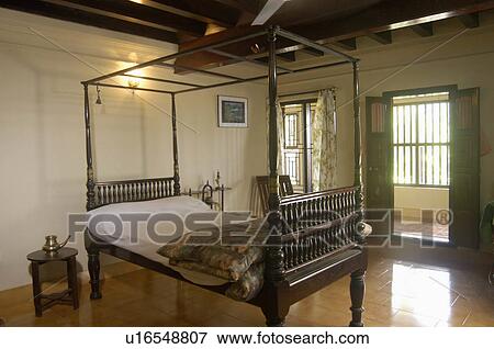 Stock Photo -  home stay bekal fort kasaragod bed room lamp. Fotosearch