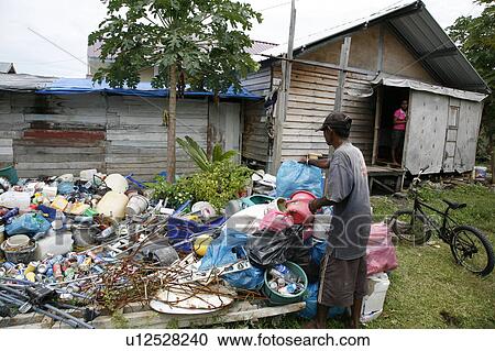 Stock Image -  house indonesia mohammed sofyan yusuf garbage a. Fotosearch