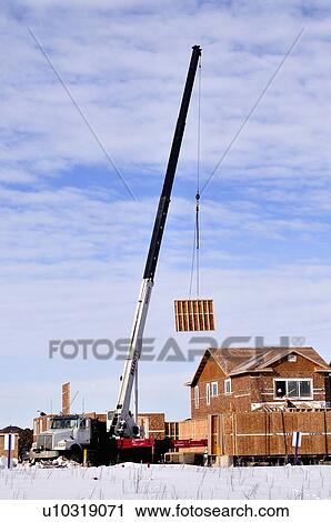house person construction home image crane truck View Large Photo Image Stock Image - house person construction home image crane truck. Fotosearch