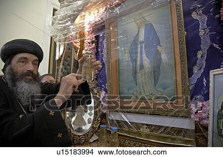 Picture -  icon egypt coptic orthodox bishop tadros port . Fotosearch