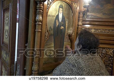 Stock Photo -  icon egypt coptic orthodox christians saint . Fotosearch
